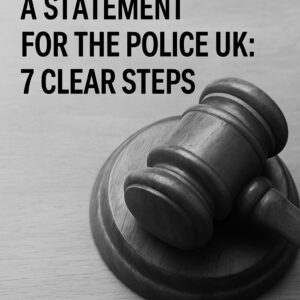 how to write a statement for the police UK